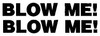 Blow me Decal