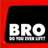 bRO do you even lift funny GUY decal