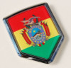 Bolivia Flag Bolivian Car Chrome Emblem Decal Sticker