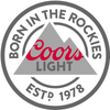 Coors Light Round Decal NEW 2017