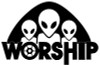 worship aliens decal