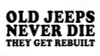 JEEPS GET REBUILT DECAL