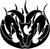 Dodge Ram Ultra Flame Design Die Cut Decal