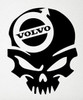 Volvo Die Cut skull Decal