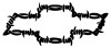 Chevy Barbed Wire Bowtie decal