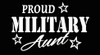 PROUD Military Stickers MILITARY AUNT