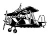 Aircraft Clipart Diecut Decal 23