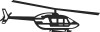 Helicopter Diecut Decal 1