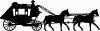 Stage Coach Diecut Western Decal