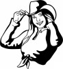 Cowgirl Decals and Rodeo Stickers