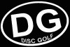 Disc Golf Diecut Oval Decal