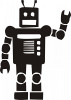 Robot Die Cut Decal 1