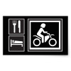 Eat Sleep Play RIDE Die cut Vinyl Decal