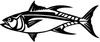 fish diecut boating decal 6304