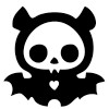 Diego Bat Skelanimal Decal Sticker