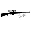 Gun Infidel Sticker 51