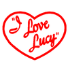 I love Lucy Heart 753 - ChromeAutoDecals