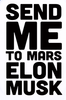 send me to mars elon musk die cut decal