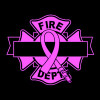 firefighter breast cancer logo DIECUT DECAL