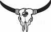 Indian Cow Skull Decals 04