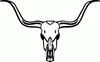 Indian Cow Skull Decals 23
