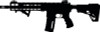 machine gun silohuette decal