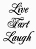 live fart laugh die cut decal