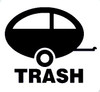 trailer trash funny rv humour sticker