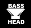 BASS HEAD DIECUT music DECAL