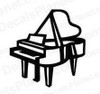Piano Vinyl Decal Music Sticker