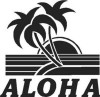Aloha Diecut Decal