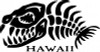 Hawaii Skeleton Fish Sticker