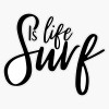 International Surf Festival Surf is Life hawiaan Vinyl Sticker