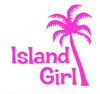 ISLAND GIRL Palm Tree Hawaii Decal