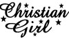 Christian Girl Vinyl Decal 1851