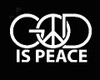 God is Peace Die Cut Car Decal God is Peace Die Cut Car Decal