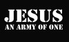 Jesus Army Of One Christian Decal Sticker