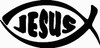 Jesus Fish Decal Sticker 44