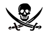 Pirate Skull with Swords Decal 1826