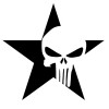 Punisher Pentacle Bumper Sticker Decal 2