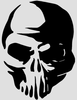 Skull Shadow Sticker 1835