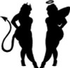 Heavy Devil Angel babes Decal