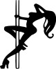 stripper pole funny car guy sticker