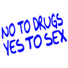Yes Sex No Drugs decal 146
