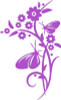 Butterflies on Flowers Decal Sticker