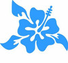 Hibiscus Flower Car Decal Sticker