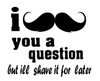 Moustache Face Decal 21
