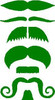 Mustache Sticker Set Combo 7