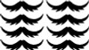 Mustache Sticker Set Style 5