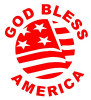 God Bless America  Diecut Decal